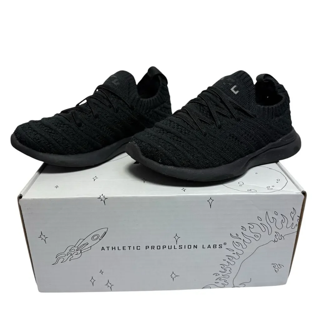 APL TechLoom Wave Kids Black Slip On Sneakers Size 10 Toddler Athleti‎